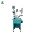 Hot Sale! Single Layer Glass Reactor,Stirring Jacketed Vacuum Bioreactor